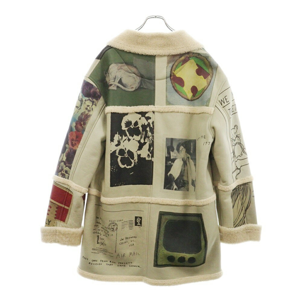 Loewe Multicolor Joe Leather Mouton Brainard Coat Shearling